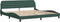 vidaXL - Bedframe - zonder - matras - 200x200 - cm - fluweel - donkergroen