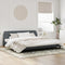 vidaXL - Bedframe - zonder - matras - 200x200 - cm - fluweel - donkergrijs