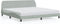 vidaXL - Bedframe - zonder - matras - 200x200 - cm - fluweel - lichtgrijs