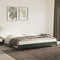 vidaXL - Bedframe - zonder - matras - 200x200 - cm - fluweel - donkergroen