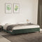 vidaXL - Bedframe - zonder - matras - 200x200 - cm - fluweel - donkergroen