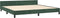 vidaXL - Bedframe - zonder - matras - 200x200 - cm - fluweel - donkergroen