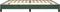 vidaXL - Bedframe - zonder - matras - 200x200 - cm - fluweel - donkergroen