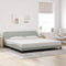 vidaXL - Bedframe - zonder - matras - 200x200 - cm - fluweel - lichtgrijs