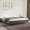 vidaXL - Bedframe - zonder - matras - 200x200 - cm - fluweel - donkergrijs