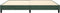 vidaXL - Bedframe - zonder - matras - 200x200 - cm - fluweel - donkergroen