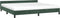 vidaXL - Bedframe - zonder - matras - 200x200 - cm - fluweel - donkergroen