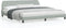 vidaXL - Bedframe - zonder - matras - 200x200 - cm - fluweel - lichtgrijs
