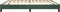vidaXL - Bedframe - zonder - matras - 200x200 - cm - fluweel - donkergroen