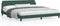 vidaXL - Bedframe - zonder - matras - 200x200 - cm - fluweel - donkergroen