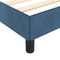 vidaXL - Bedframe - zonder - matras - 200x200 - cm - fluweel - donkerblauw
