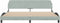 vidaXL - Bedframe - zonder - matras - 200x200 - cm - fluweel - lichtgrijs