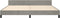 vidaXL - Bedframe - zonder - matras - 200x200 - cm - fluweel - lichtgrijs
