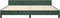 vidaXL - Bedframe - zonder - matras - 200x200 - cm - fluweel - donkergroen