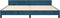 vidaXL - Bedframe - zonder - matras - 200x200 - cm - fluweel - donkerblauw