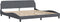 vidaXL - Bedframe - zonder - matras - 200x200 - cm - fluweel - donkergrijs