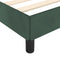 vidaXL - Bedframe - zonder - matras - 200x200 - cm - fluweel - donkergroen