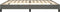 vidaXL - Bedframe - zonder - matras - 200x200 - cm - fluweel - donkergrijs