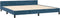 vidaXL - Bedframe - zonder - matras - 200x200 - cm - fluweel - donkerblauw