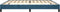 vidaXL - Bedframe - zonder - matras - 200x200 - cm - fluweel - donkerblauw