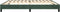 vidaXL - Bedframe - zonder - matras - 200x200 - cm - fluweel - donkergroen
