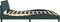 vidaXL - Bedframe - zonder - matras - 200x200 - cm - fluweel - donkergroen