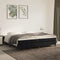 vidaXL - Bedframe - zonder - matras - 200x200 - cm - fluweel - zwart