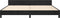 vidaXL - Bedframe - zonder - matras - 200x200 - cm - fluweel - zwart