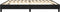 vidaXL - Bedframe - zonder - matras - 200x200 - cm - fluweel - zwart