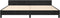 vidaXL - Bedframe - zonder - matras - 200x200 - cm - fluweel - zwart