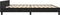 vidaXL - Bedframe - zonder - matras - 200x200 - cm - fluweel - zwart