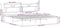 vidaXL - Bedframe - zonder - matras - 200x200 - cm - spaanplaat - bruin - eikenkleurig