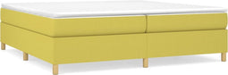 vidaXL - Bedframe - zonder - matras - 200x200 - cm - stof - groen