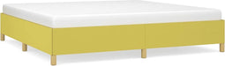 vidaXL - Bedframe - zonder - matras - 200x200 - cm - stof - groen