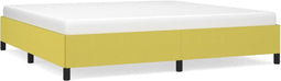 vidaXL - Bedframe - zonder - matras - 200x200 - cm - stof - groen