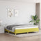vidaXL - Bedframe - zonder - matras - 200x200 - cm - stof - groen