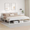 vidaXL - Bedframe - zonder - matras - 200x200 - cm - wit