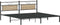 vidaXL - Bedframe - zonder - matras - 200x200cm - spaanplaat - sonoma - eikenkleurig