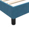 vidaXL - Bedframe - zonder - matras - 200x220 - cm - fluweel - donkerblauw