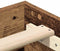 vidaXL - Bedframe - zonder - matras - 75x190 - cm - bewerkt - hout - oud - hout