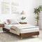 vidaXL - Bedframe - zonder - matras - 75x190 - cm - spaanplaat - bruin - eikenkleurig