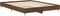 vidaXL - Bedframe - zonder - matras - 75x190 - cm - spaanplaat - bruin - eikenkleurig