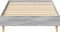 vidaXL - Bedframe - zonder - matras - 75x190 - cm - spaanplaat - grijs - Sonoma