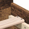 vidaXL - Bedframe - zonder - matras - 75x190 - cm - spaanplaat - oud - hout