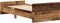 vidaXL - Bedframe - zonder - matras - 75x190 - cm - spaanplaat - oud - hout