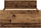vidaXL - Bedframe - zonder - matras - 75x190 - cm - spaanplaat - oud - hout
