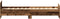 vidaXL - Bedframe - zonder - matras - 75x190 - cm - spaanplaat - oud - hout