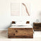 vidaXL - Bedframe - zonder - matras - 75x190 - cm - spaanplaat - oud - hout