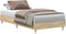vidaXL - Bedframe - zonder - matras - 75x190 - cm - spaanplaat - sonoma - eikenkleurig