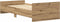 vidaXL - Bedframe - zonder - matras - 75x190 - cm - spaanplaat - ambachtelijk